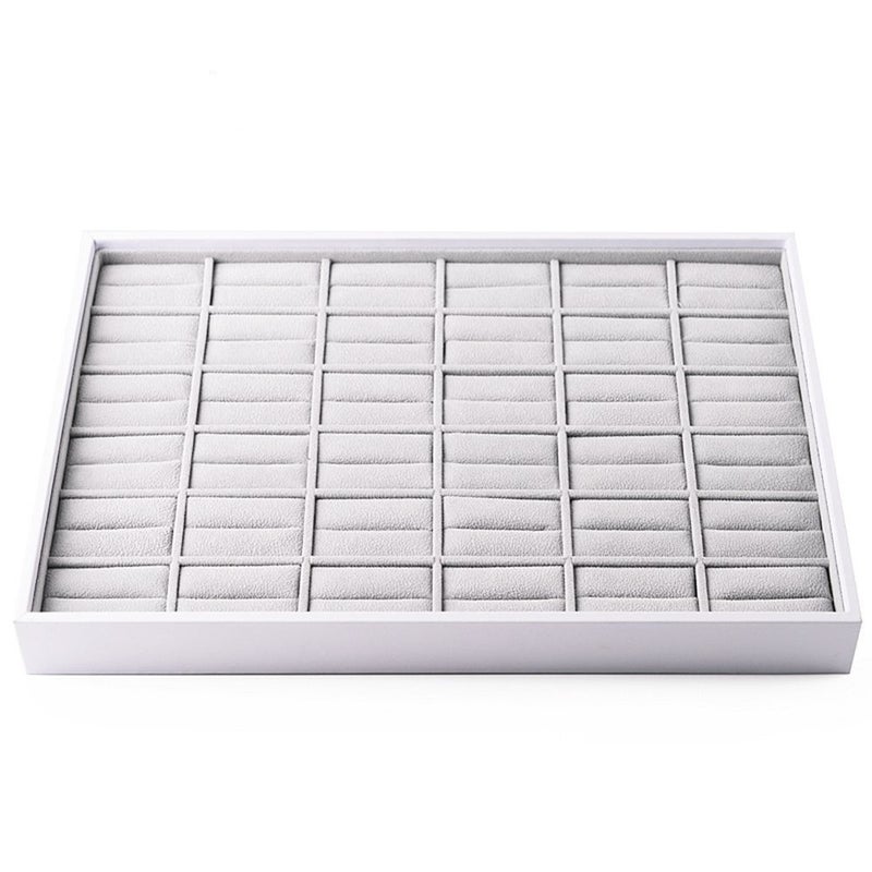 Oirlv 36 Slot Ring Storage Tray Showcase Jewelry Display Organizer - Image 1